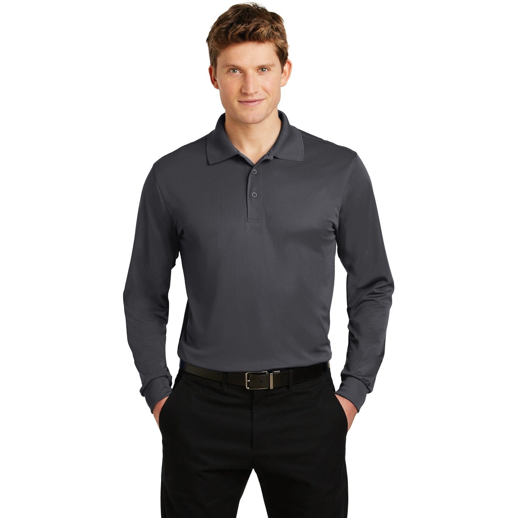 Sport-Tek-Sport-Tek® Long Sleeve Micropique Sport-Wick® Polo. ST657-MedTech-4
